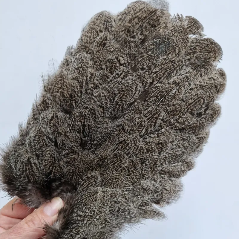 Whiting Coq de Leon Hen Saddle in Silver Speckled-7